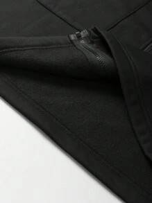 INAWLY 女士纯色简约连帽长款卫衣，日常穿着，长袖上衣，适合毕业季、返校季、教师节等场合，秋季返校季卫衣 - 黑色 - 查看 6