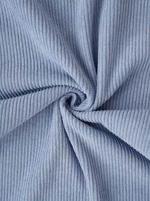 SHEIN Pantalon long simple de couleur unie pour femme, parfait pour un usage quotidien - Bleu azur - Voir 5