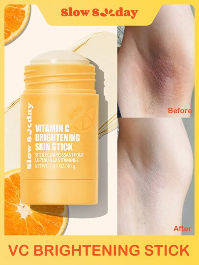 SlowSunday Barra Iluminadora de Vitamina C, Con Vitamina C, Vitamina E y Niacinamida, Mejora la Opacidad, Ilumina, Suaviza la Piel, Uniforma el Tono de Piel, Para Axilas, Rodillas, Codos y Línea del Bikini, Estilos Acogedores de Otoño e Invierno, Adecuado para Otoño Invierno, Y2K, Para Halloween, Fiestas y Regalos, Acción de Gracias y Año Nuevo, Regalo de Agradecimiento, Para Navidad, Regalos de Navidad