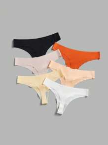 SHEIN Women's Plain Simple Daily Sports Underwear - Multicolor - View 2