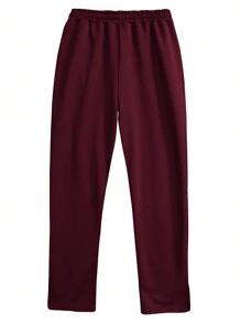 Manfinity Homme Men's Drawstring Waist Straight Leg Casual Sweatpants With Pockets