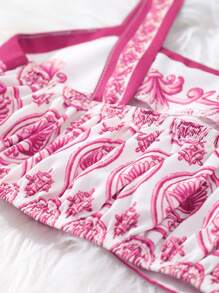 Sparklyn 青少女度假休閒印花短上衣和裙子套裝