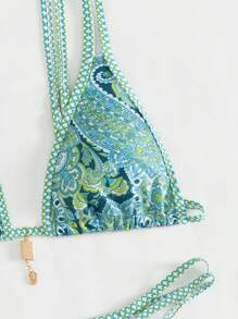 Swim Vcay 女性夏季沙灘花卉印花性感比基尼套裝 - 彩色 - 查看 6