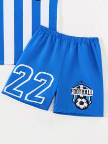 Tween Boys' Simple Printed Swimwear Set - Multicolor - View 5