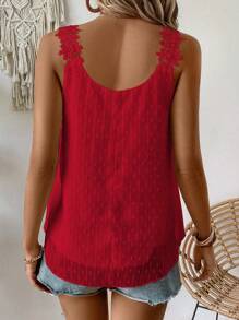 Breezaya Camiseta sin mangas de color liso y estilo sencillo para uso diario como ropa de Año Nuevo para mujer