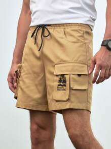In My Nature Men's Fashionable Loose Fit Outdoor Work Shorts With Pocket Design