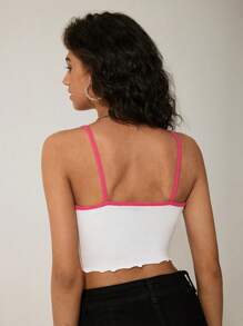 GAWX Top tipo camiseta de tiras ajustado para mujer, de corte corto, ideal para verano, vacaciones, playa, salir, festivales, estilo Ibiza, y vestimenta de estilo occidental