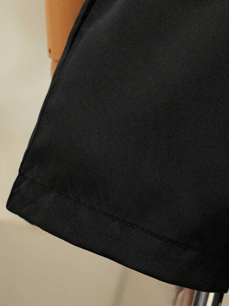 Baby Boy Paisley Printed Patchwork Short Sleeve Top And Solid Color Shorts Vacation Leisure Outfit