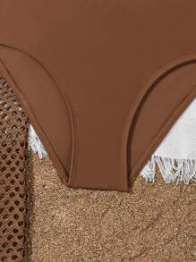 Tween-Mädchen Zweiteiliges Bikini Set mit gerüschten Kanten und dreiteiliges Set Summer Beach