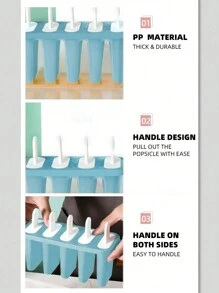 1 pieza Molde para paletas heladas 5 cuadrícula - Azul - Ver 4