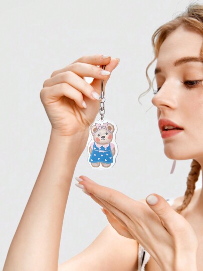 Kawaii حامل هاتف بنمط دب كرتوني جذاب