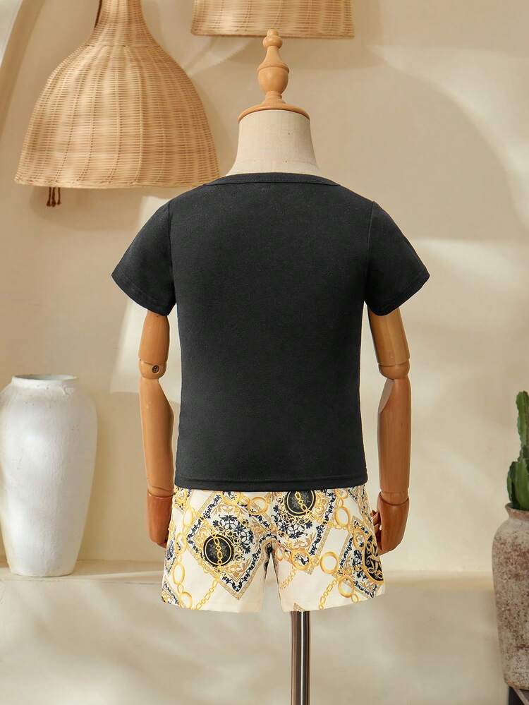 2pcs Baby Boy Ramadan T-Shirt Set