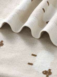 Baby Cartoon Printed Color Block Knitted Swaddle Blanket Love Valentine