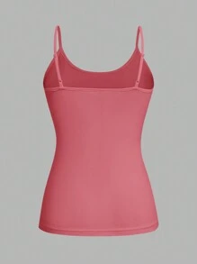SHEIN EZwear 4pcs Casual & Simple Spaghetti Strap Tight Fit Women Summer Cami Top