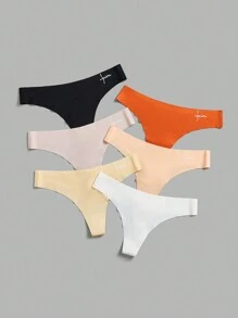 SHEIN Women's Plain Simple Daily Sports Underwear - Multicolor - View 4