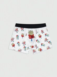 Men's Stylish Cartoon Printed Boxer Shorts - Multicolor - View 3