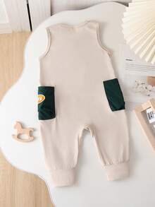 Moderner und bequemer gestrickter digitaler Strickweste und Jumpsuit für Jungen