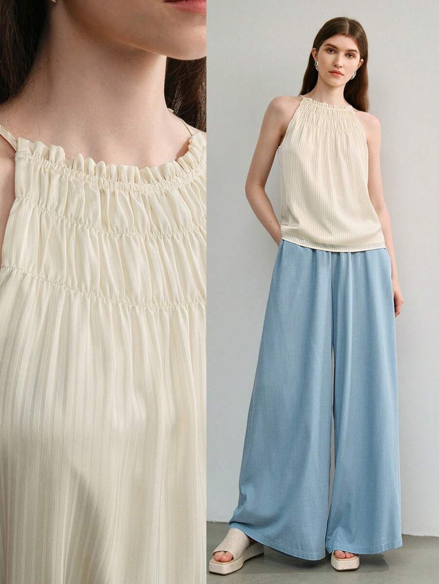 MOTF STUDIO TRANG TRÍ DÁNG RẮC RẮN RUCHED HALTER TOP