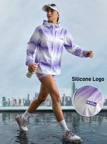 In My Nature Women's Ombre Casual Long Sleeve Outdoor Sun Protection Shirt - Mauve Purple - View 3