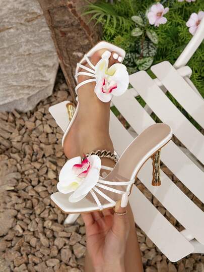 صندل نسائي ذو كعب عالي بسيور جديد الطراز الصيفي