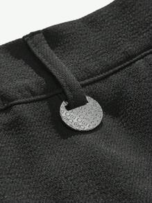 AKNOTIC Business Casual 易護理2入組男士老錢風格商務休閒織物西裝外套和拉鍊腰部長褲套裝，適用於春秋時節，適用於職場 - 黑色 - 查看 10