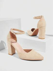 CUCCOO BIZCHIC Abrikoos hoge hak singles schoenen voor vrouwen, klassieke stijl elegante basics zakelijk casual zakelijk chic kerst herfst nieuwjaar vakantie