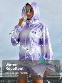 In My Nature Women's Ombre Casual Long Sleeve Outdoor Sun Protection Shirt - Mauve Purple - View 4