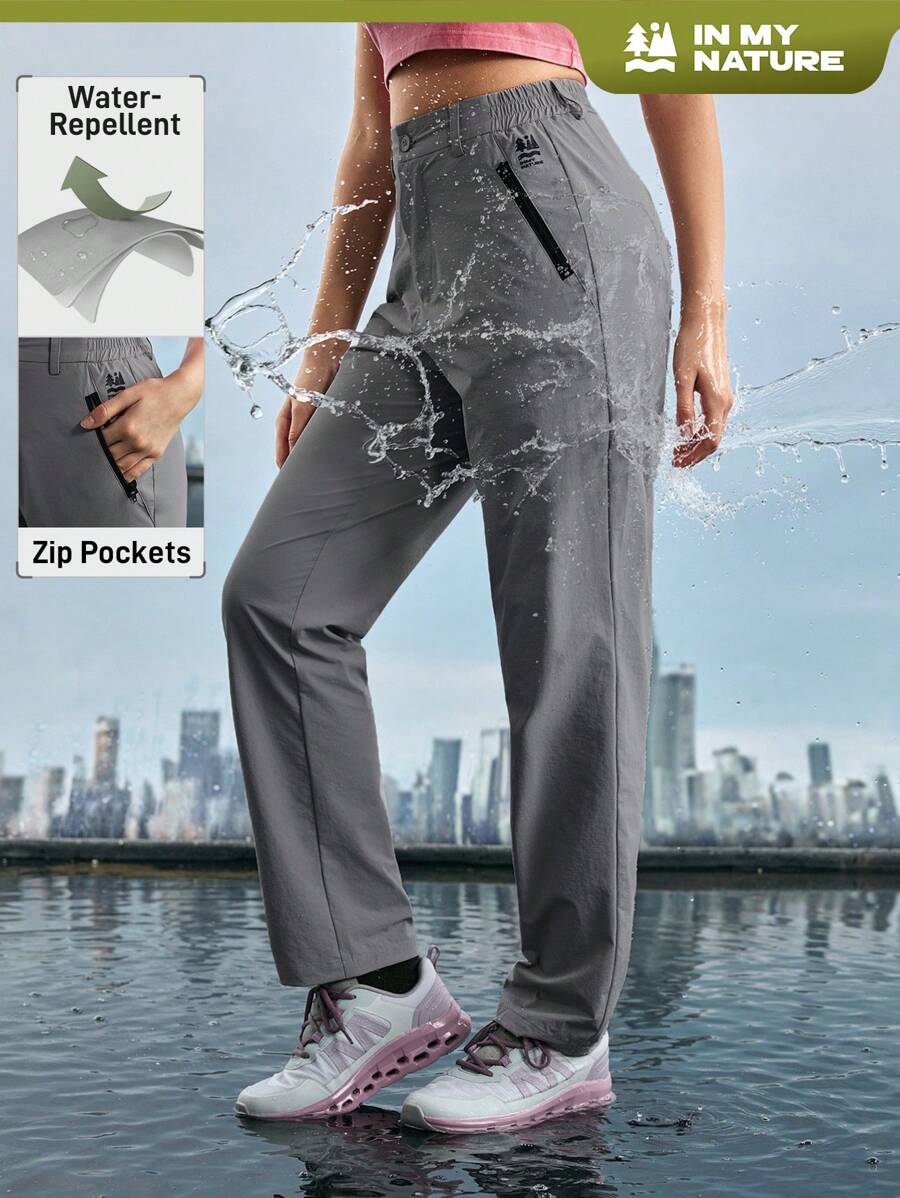 In My Nature Ladies' Solid Color Simple Outdoor Daily Shorts & Running Pants