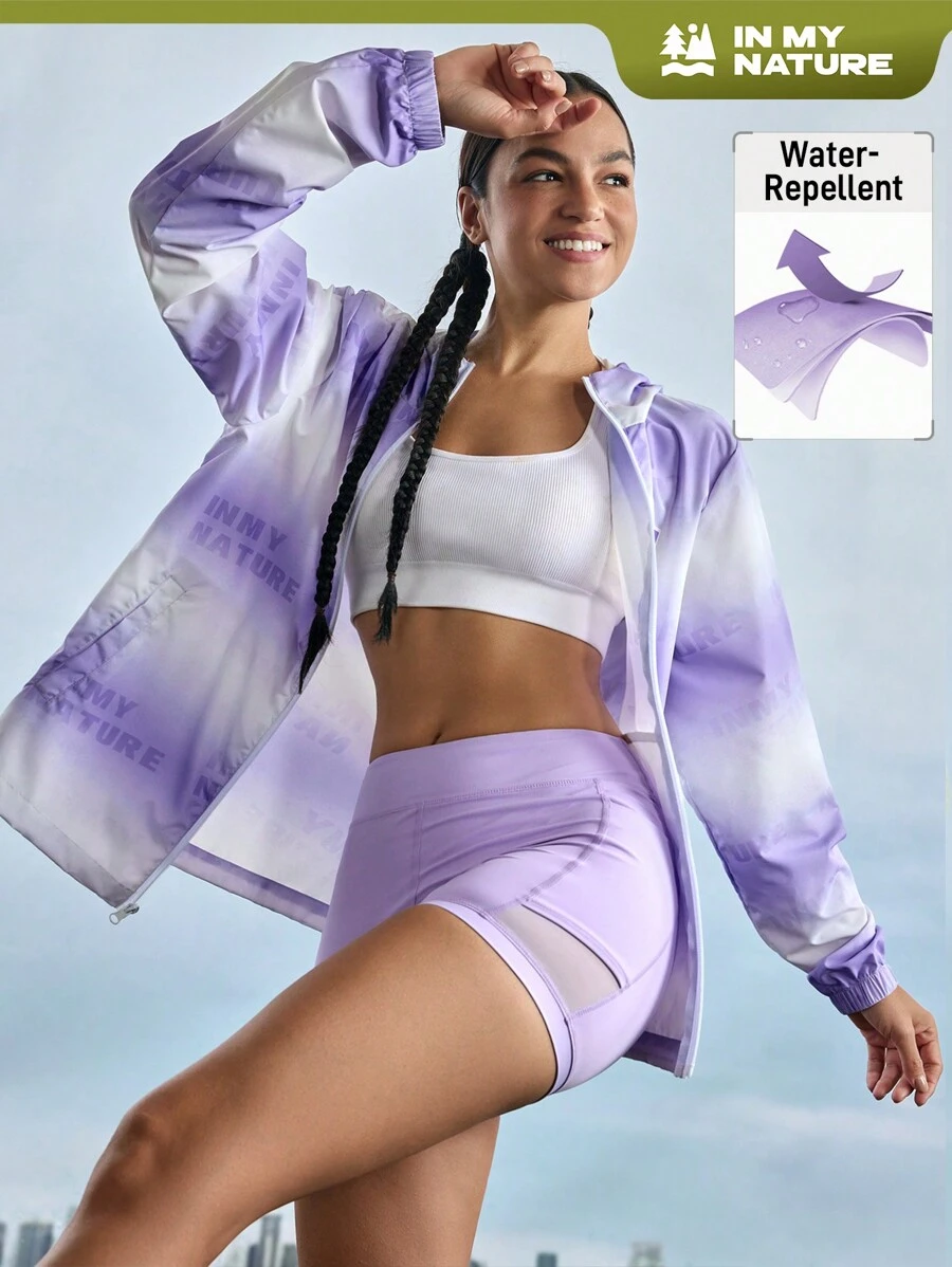 In My Nature Women's Ombre Casual Long Sleeve Outdoor Sun Protection Shirt - Mauve Purple - View 1