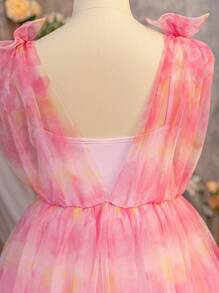 Rochie fără mâneci jacquard pentru petrecere de absolvire pentru fete de primăvară/vară