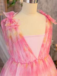 Rochie fără mâneci jacquard pentru petrecere de absolvire pentru fete de primăvară/vară