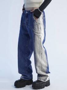 Manfinity Denimwave Y2K Vintage Street Style losse flare-jeans voor heren