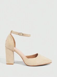 CUCCOO BIZCHIC Abrikoos hoge hak singles schoenen voor vrouwen, klassieke stijl elegante basics zakelijk casual zakelijk chic kerst herfst nieuwjaar vakantie