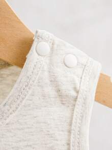 SHEIN 2 Chiếc Bé Sơ Sinh Bé Trai Xuân Hè Hợp Thời Trang Miếng Dán Thêu Đảo Họa Tiết Vui Nhộn Sọc Thể Thao Homewear Dễ Thương Hàng Ngày Trang Phục Thường Ngày - Nhiều màu - Xem 4