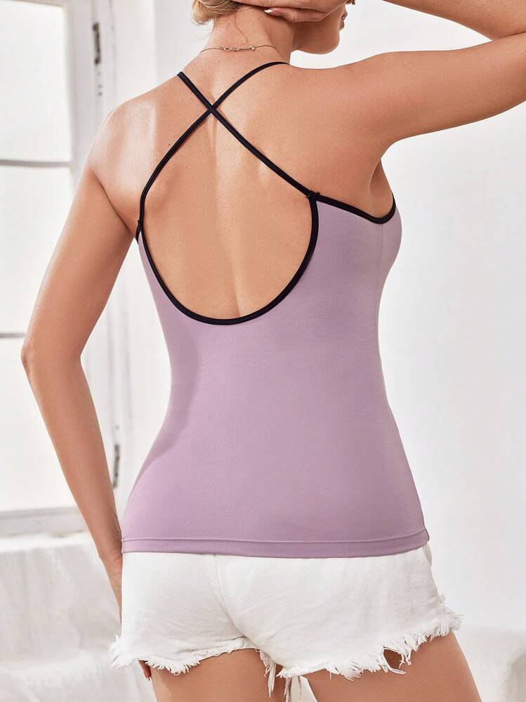 Camisole en modal pour femme, 1 pièce - Parme - Voir 2
