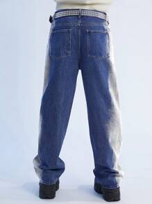 Manfinity Denimwave Y2K Vintage Street Style losse flare-jeans voor heren