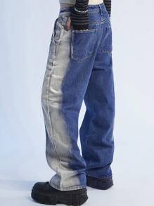 Manfinity Denimwave Y2K Vintage Street Style losse flare-jeans voor heren