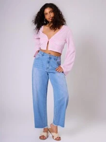 MUSERA Crop top de encaje rosa talla grande para vacaciones, verano, vacaciones de primavera, vacaciones, Ibiza, vacaciones