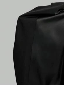 Ontre Ladies' Sleeveless V Neck Blazer - Black - View 10