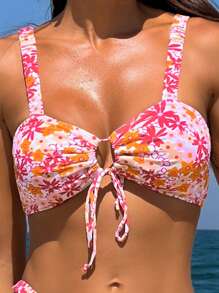 Women's Bikini Set, Random Print, Already Purchased Copyright Summer Beach - Multicolor - View 5