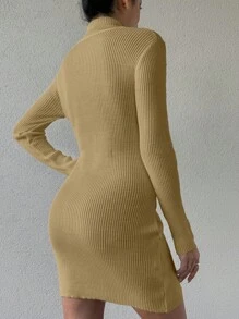 SHEIN Jednolity kolor Golf Szczupły Suknie Dresowe