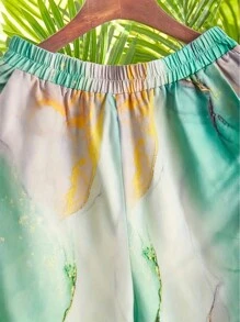 EMERY ROSE Women's Tie-Dye Elastic Waist Pants - Multicolor - View 5