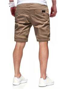 Effen kleur, eenvoudig dagelijks, grote maten shorts voor heren