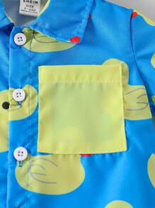 Summer Casual Cute Style Shorts For Baby Boys - Blue - View 6