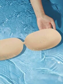 Plus Size One-Piece Adhesive Bra Top - Apricot - View 2