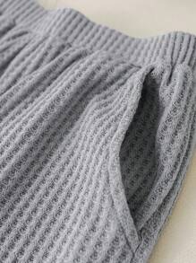 3pcs/Set Tween Boys' Korean Style Loose Short Sleeve T-Shirt, Hooded Vest And Shorts Casual Outfit