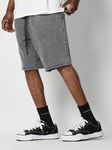 SUMWON 百慕達洗水高級短褲 - 灰色 - 查看 2