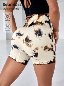 Easithlete Quần Shorts Thể thao Nữ Cà vạt nhuộm - Nhiều màu - Xem 1