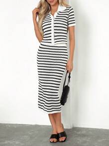 SHEIN Clasi Elegant Women's Two Pieces Sweater Set