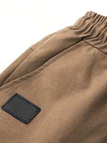 Effen kleur, eenvoudig dagelijks, grote maten shorts voor heren